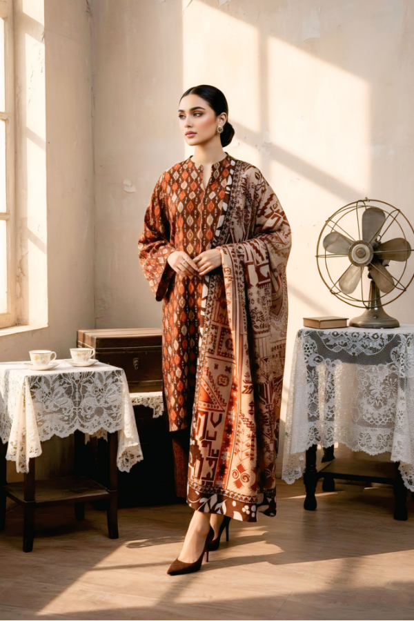 3 Piece - Premium Slub linen - V6 - 07