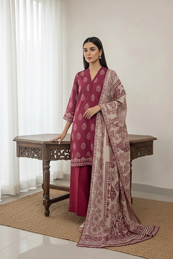 3 Piece - Printed Premium Viscose - V3 - 09