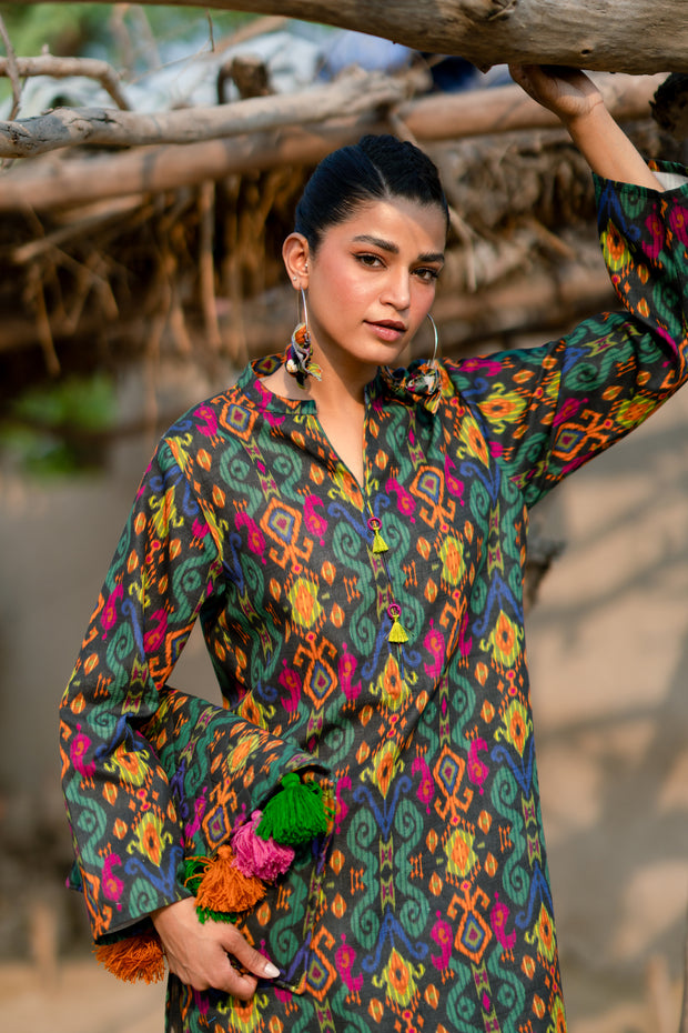 2 Piece - Printed Khaddar Suit - NG-07