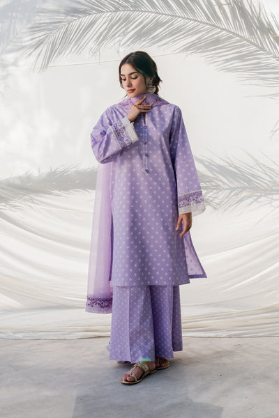 3 Piece - Embroidered Lawn Suit - MKV1-2