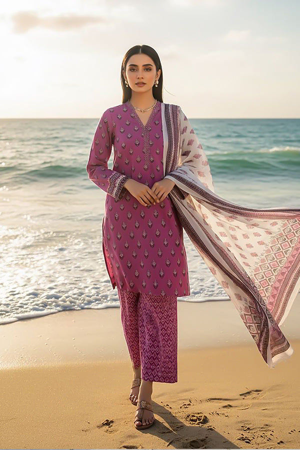 3 Piece - Printed Premium Viscose - V3 - 02