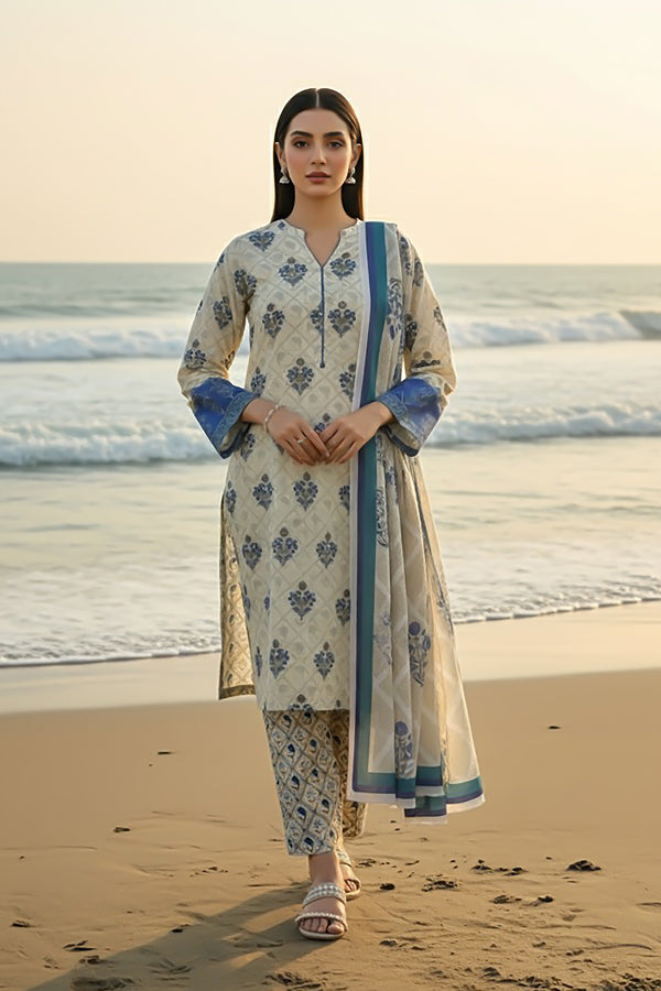 3 Piece - Printed Premium Viscose - V3 - 05