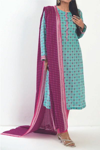 3PC - Printed Lawn - D-2303620B